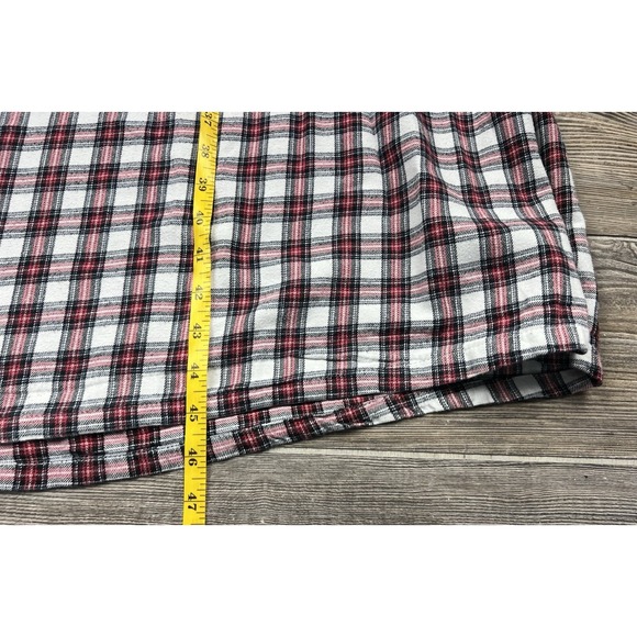 Aria XL Plaid Flannel Nightgown 1/4 Button Cottagecore Grandmacore Warm Cozy - Picture 7 of 11